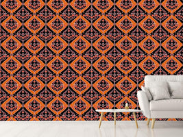 patterned-wallpaper-folkloria-orange