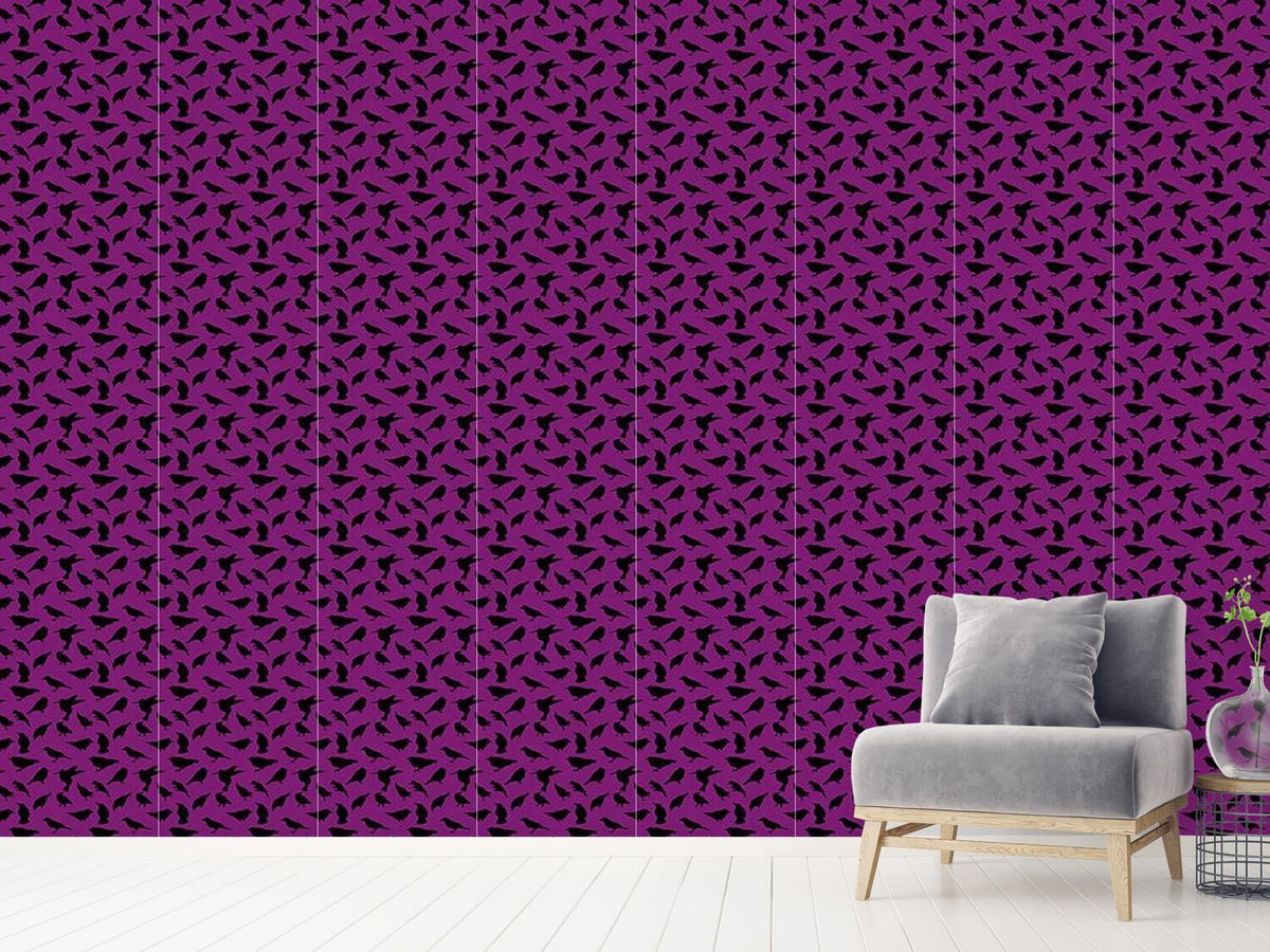 patterned-wallpaper-swarm-of-birds