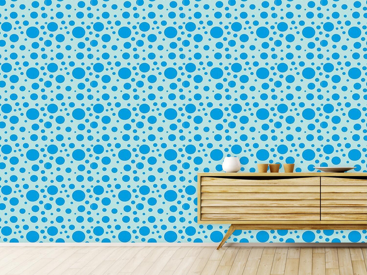 patterned-wallpaper-blue-bubbles