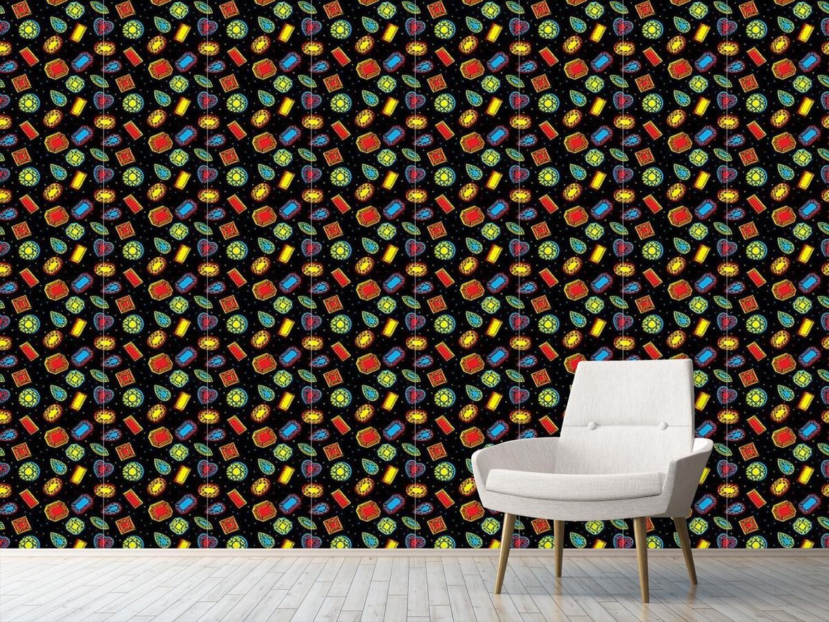 patterned-wallpaper-bling-bling