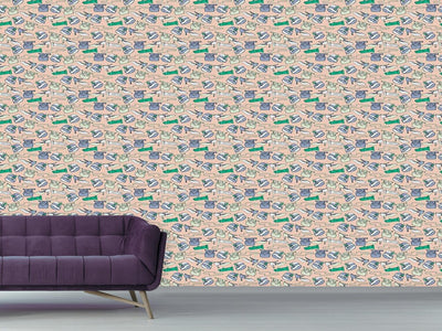 patterned-wallpaper-accessoires-des-filles