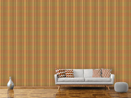 patterned-wallpaper-tartan-brown