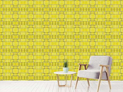 patterned-wallpaper-asian-lattice-yellow