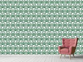 patterned-wallpaper-floral-silhouette-in-spring