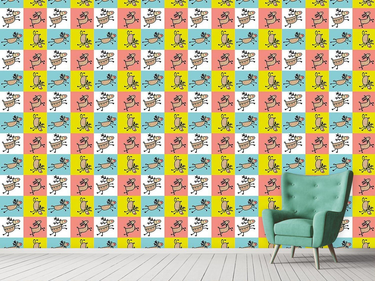 patterned-wallpaper-jumping-deer