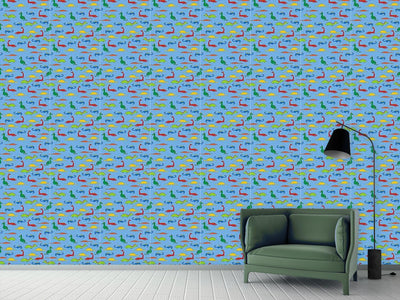 patterned-wallpaper-dragons-and-crocodiles