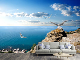 photo-wallpaper-the-seagulls-and-the-sea