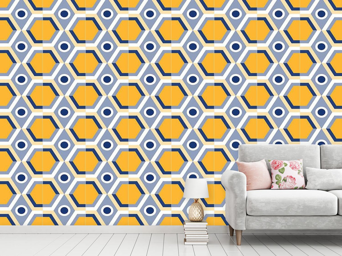 patterned-wallpaper-geometro-gelb