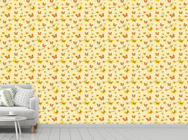 patterned-wallpaper-action-painting-butterfly