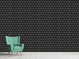 patterned-wallpaper-rhinestone-circles