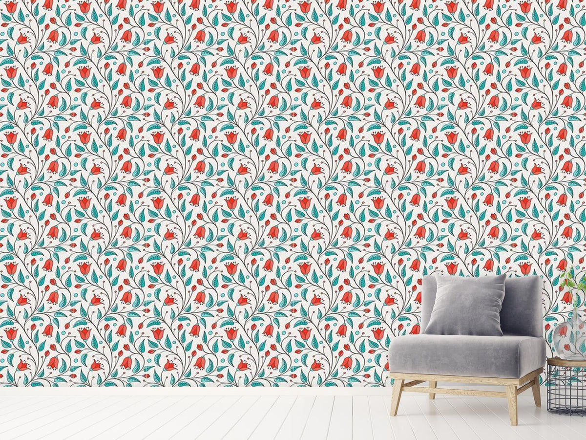 patterned-wallpaper-bellflower-fantasy