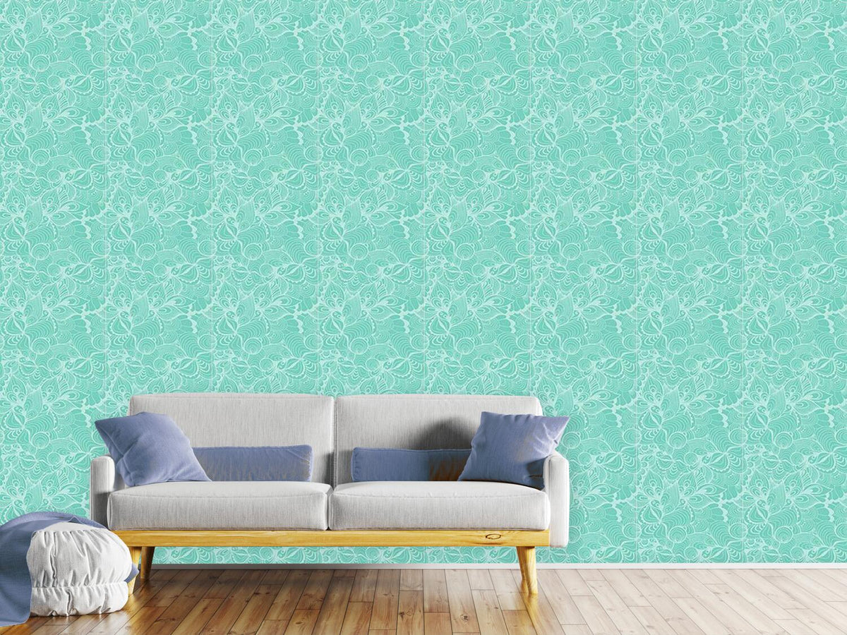 patterned-wallpaper-aqua-floral