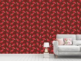 patterned-wallpaper-dotty-santa-brown