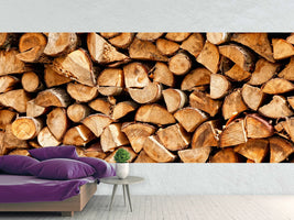 photo-wallpaper-stacked-wood-panorama