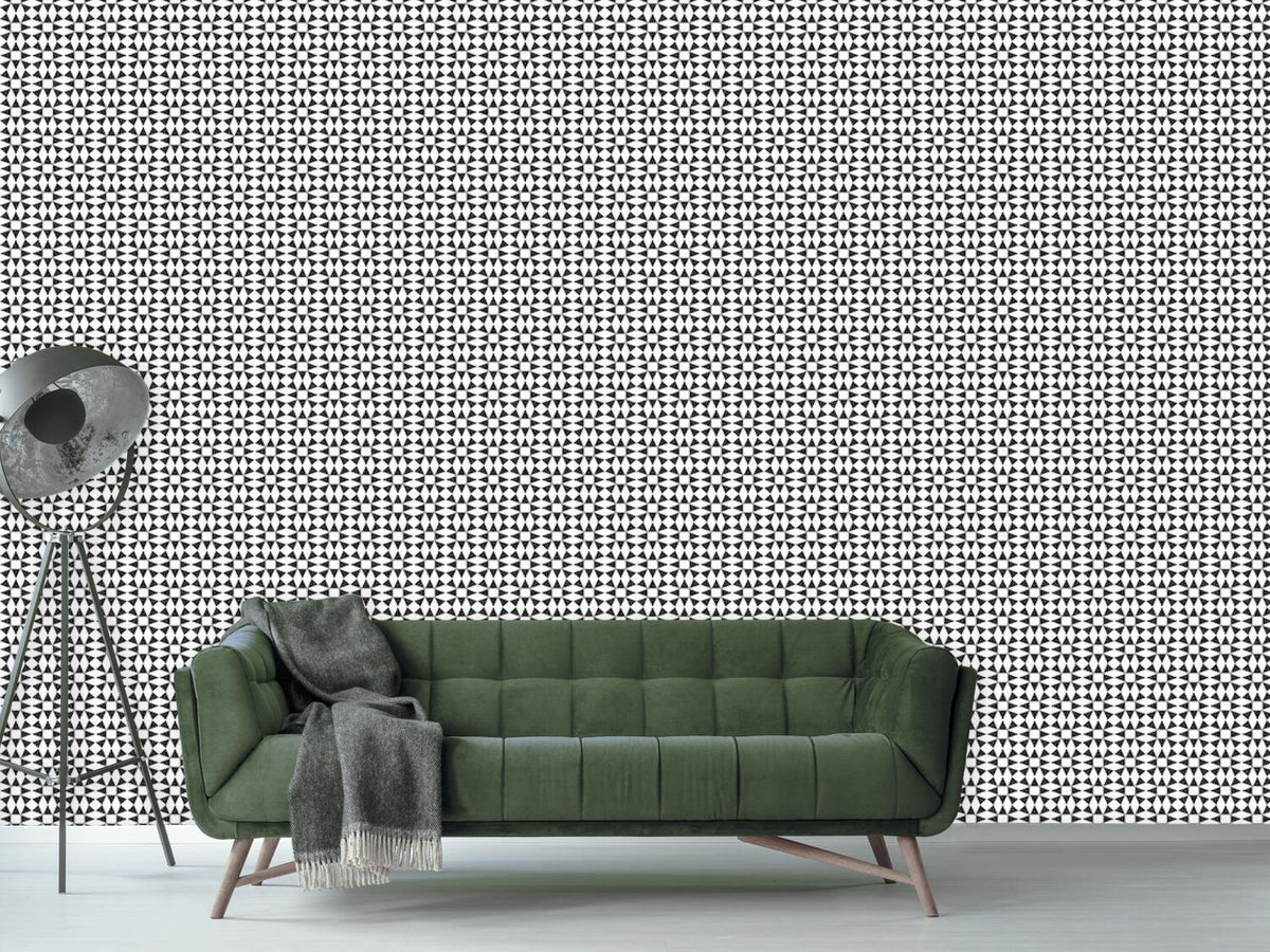 patterned-wallpaper-black-diamond-illusion