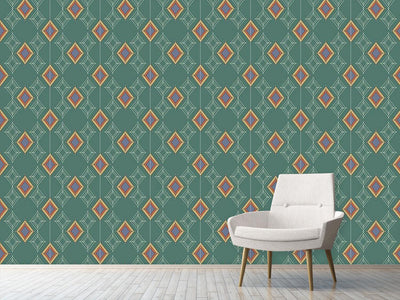 patterned-wallpaper-rhombs