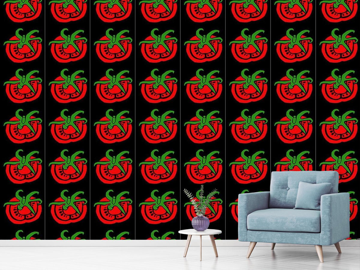 patterned-wallpaper-red-tomato