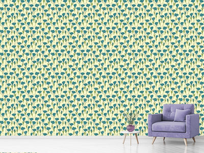 patterned-wallpaper-crocus-flowers