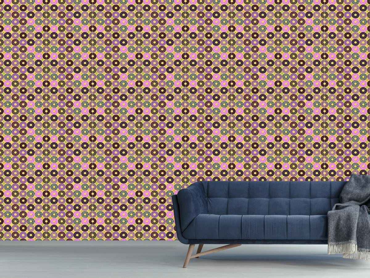 patterned-wallpaper-doughnuts-with-sprinkle