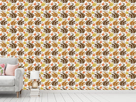 patterned-wallpaper-squirrel-get-together