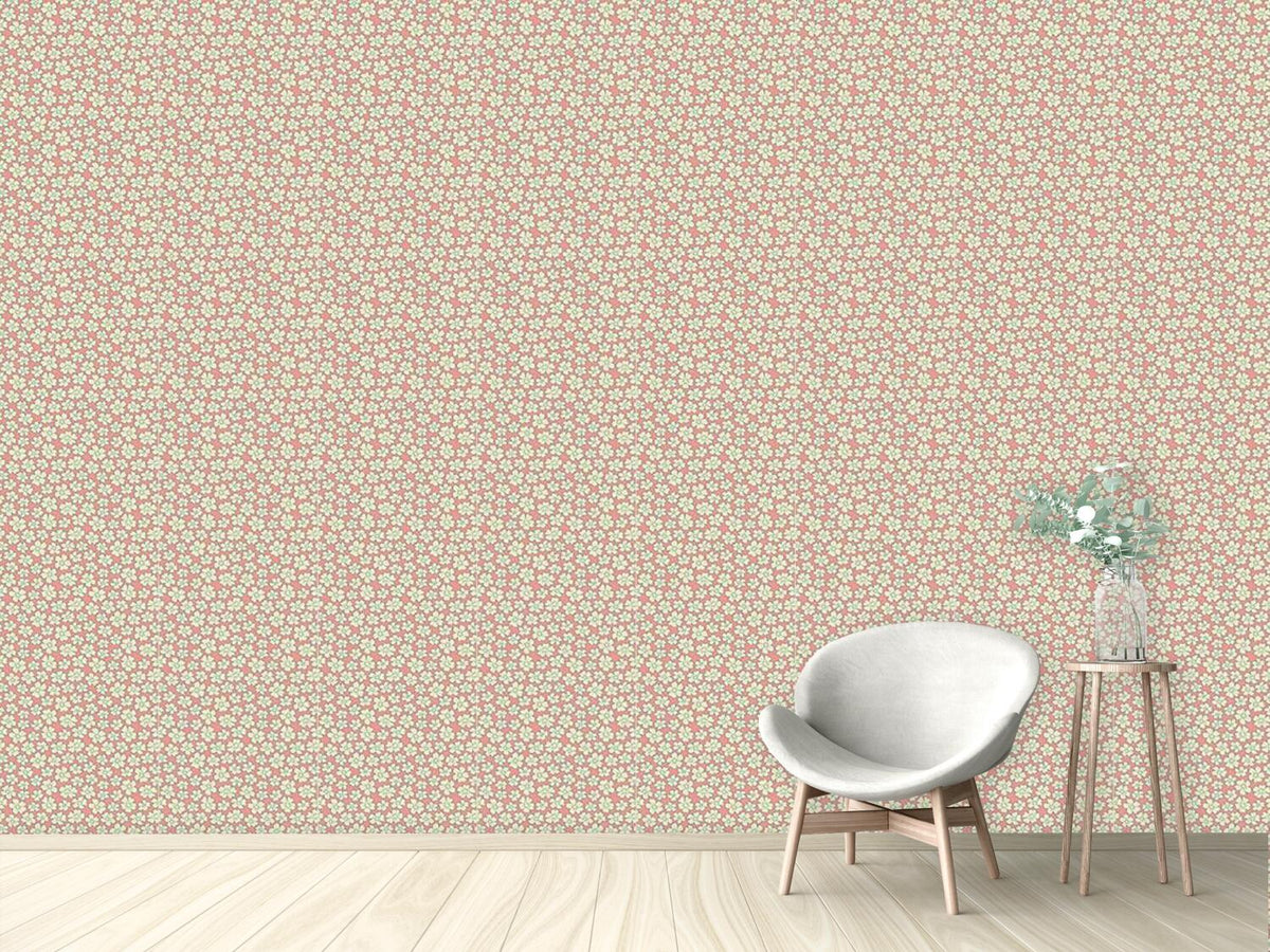 patterned-wallpaper-bride-roses