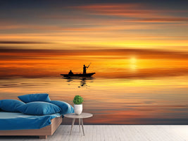 photo-wallpaper-boat-in-the-golden-light