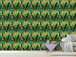 patterned-wallpaper-strelitzia