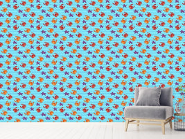 patterned-wallpaper-swimming-with-crabs