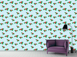 patterned-wallpaper-winterly-holly