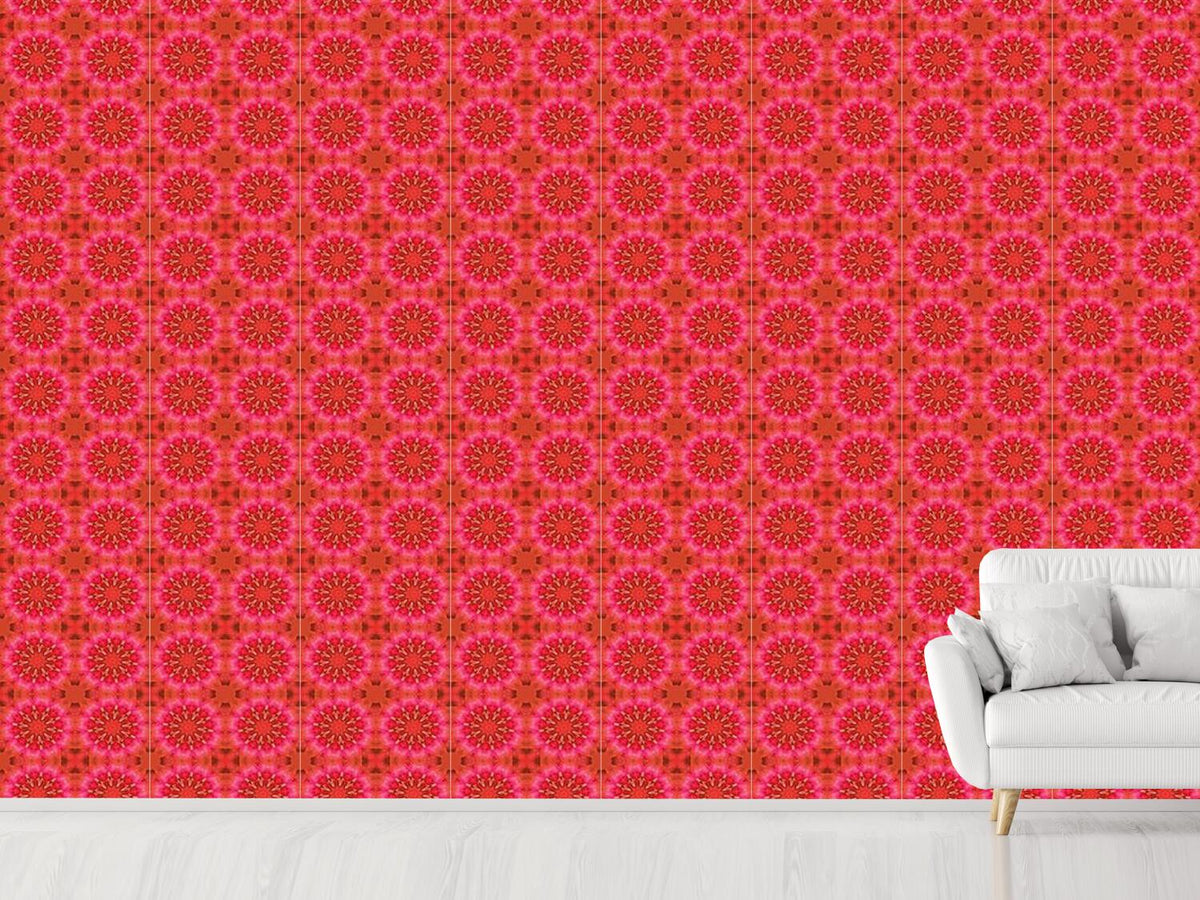 patterned-wallpaper-pandora-flora-red