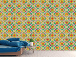 patterned-wallpaper-medieval-flowers