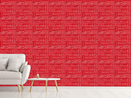 patterned-wallpaper-christmas-greetings-red