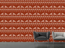 patterned-wallpaper-roaring-deer-in-norway