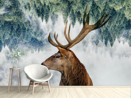 photo-wallpaper-the-deer-and-the-woods-x