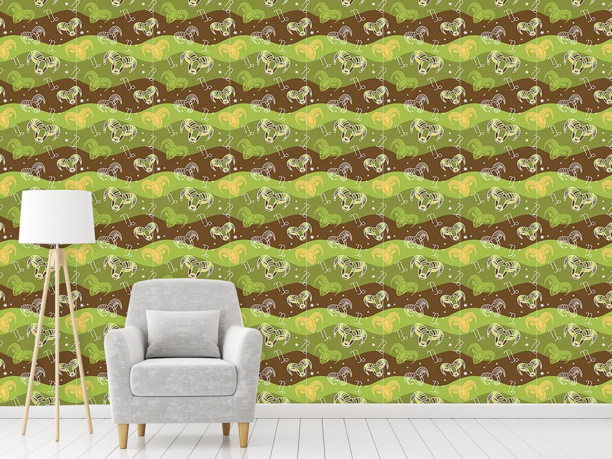 patterned-wallpaper-born-in-capricorn-sign