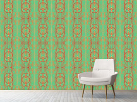 patterned-wallpaper-art-nouveau-mint