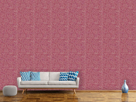 patterned-wallpaper-hen-party-red