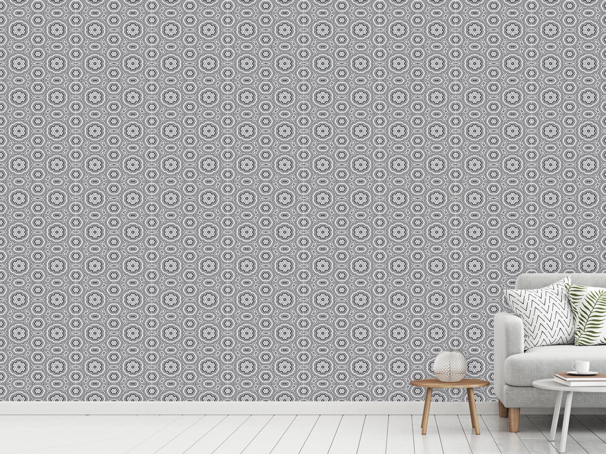 patterned-wallpaper-kaleidoscope-monochrome