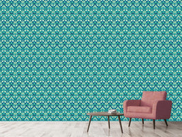 patterned-wallpaper-asian-ikat-damask