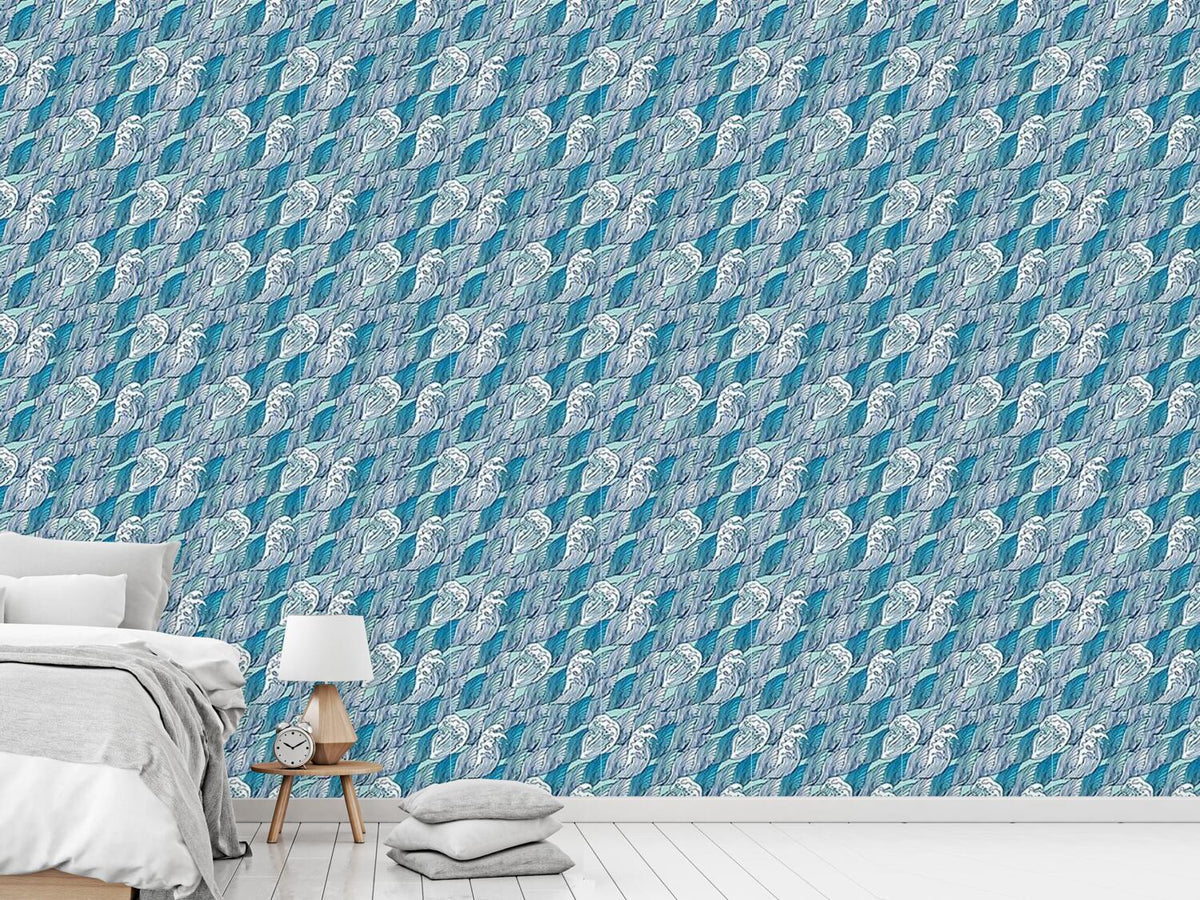 patterned-wallpaper-breaking-waves