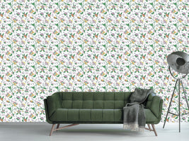 patterned-wallpaper-little-flower-fantasy-white