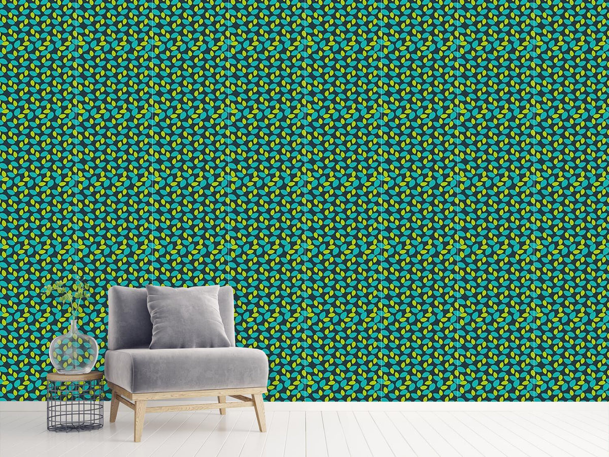 patterned-wallpaper-fruit-leaves