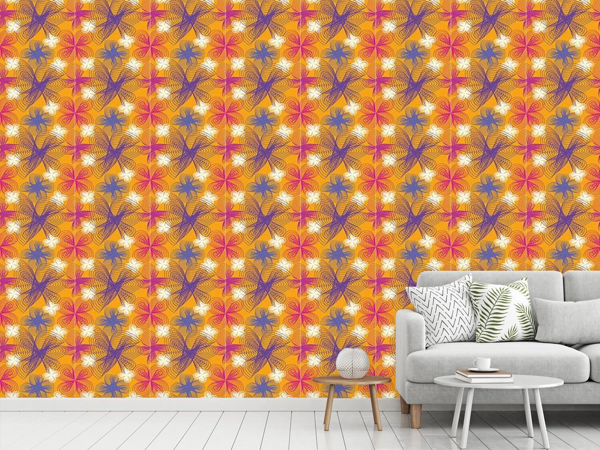 patterned-wallpaper-spiralflowers-saffron