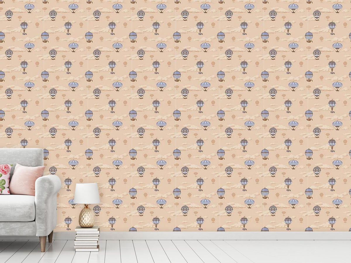 patterned-wallpaper-the-balloon-voyage-of-the-montgolfier-brothers