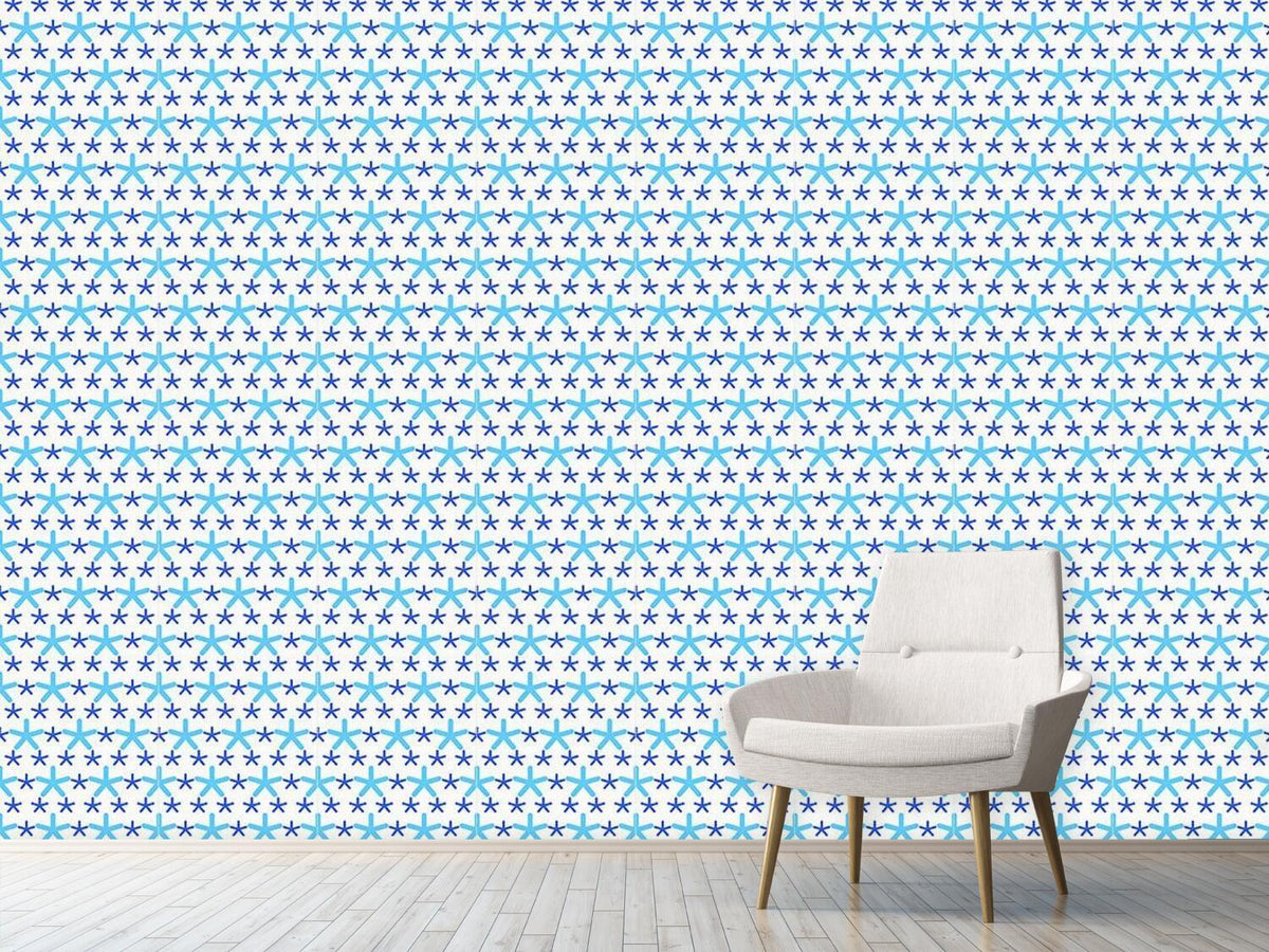 patterned-wallpaper-snowflakes-dance-on-dots