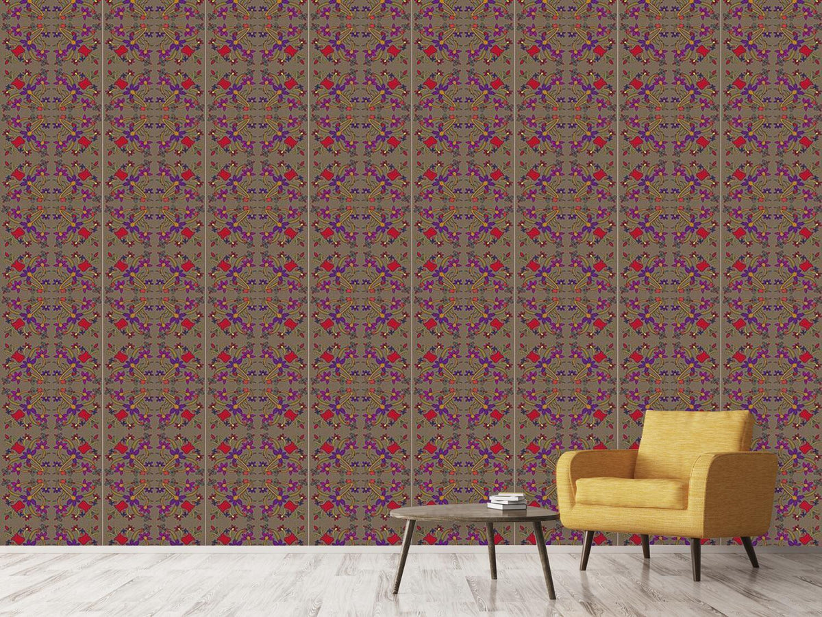 patterned-wallpaper-oriental-flowers