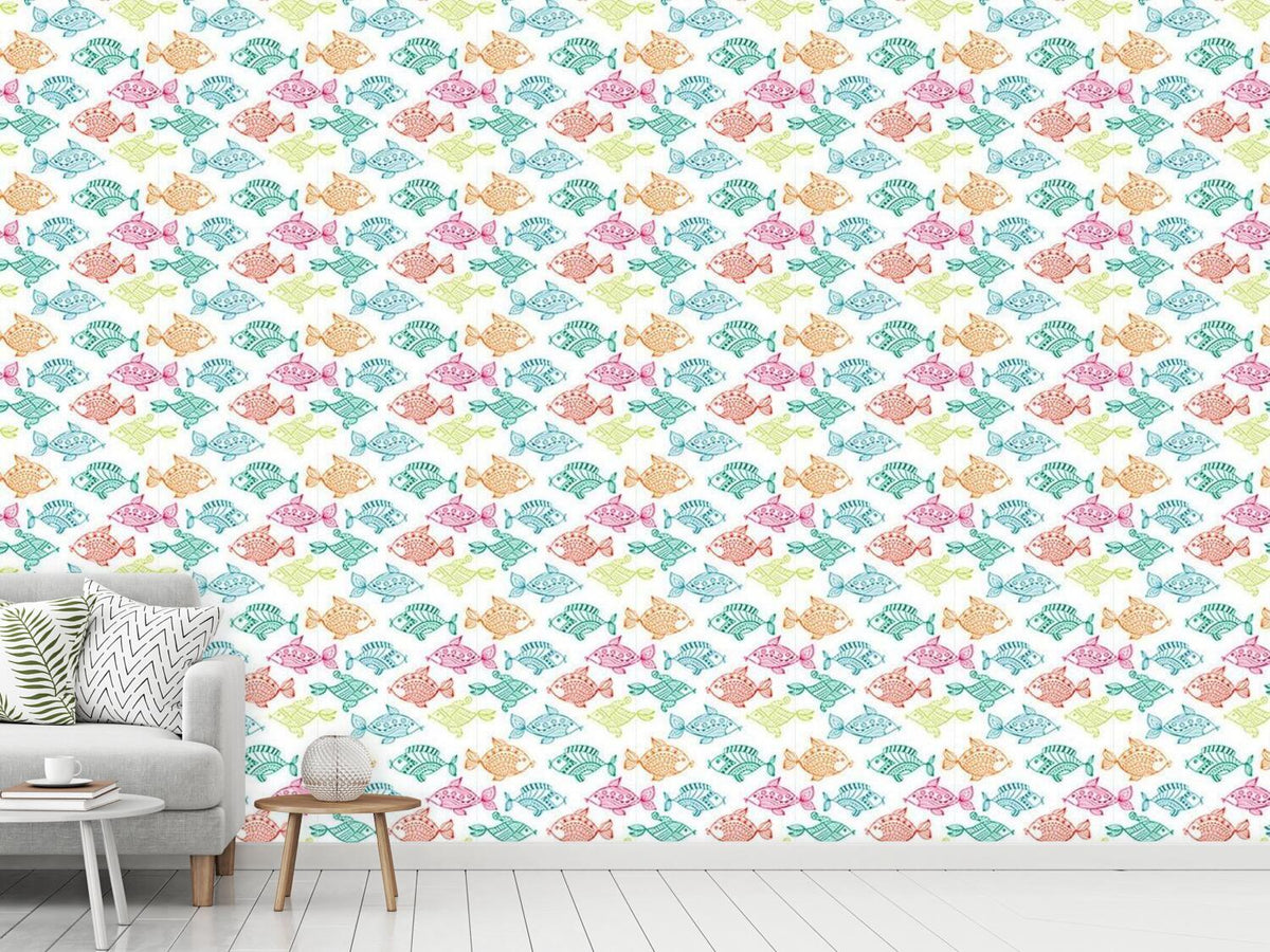 patterned-wallpaper-fish-in-the-aquarium