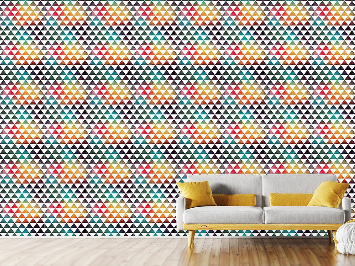 patterned-wallpaper-radioactive-color-geometry