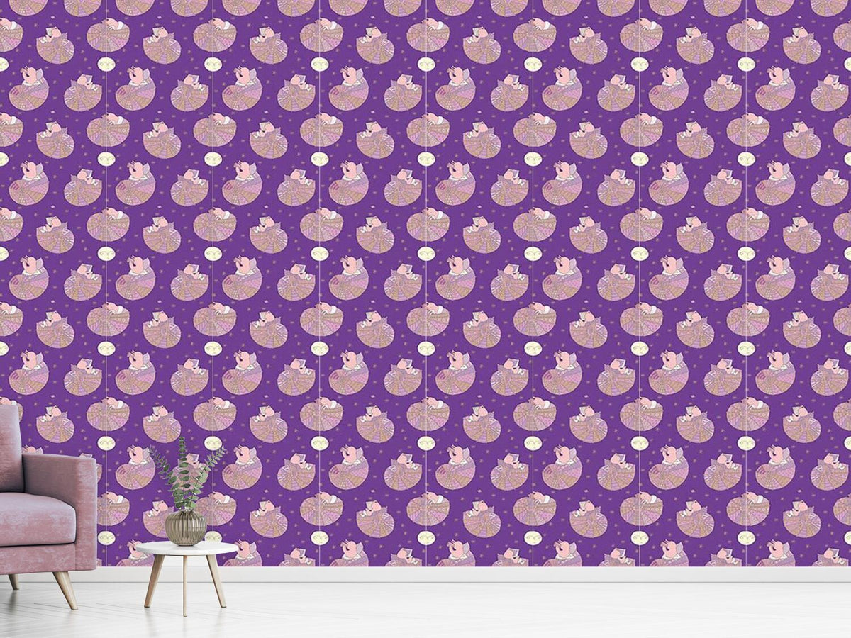 patterned-wallpaper-miss-snail-and-the-man-in-the-moon