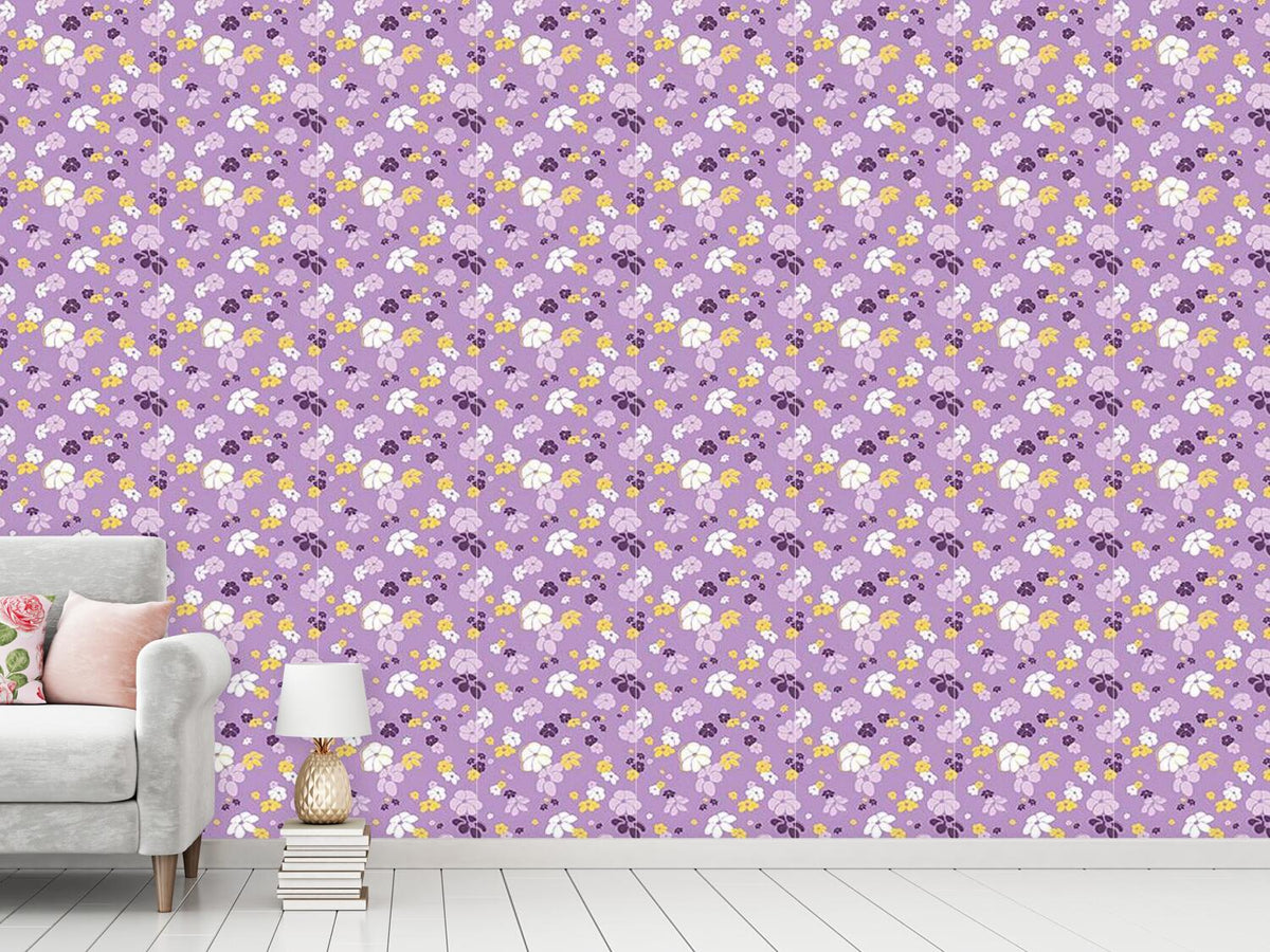 patterned-wallpaper-lilac-flower-rain